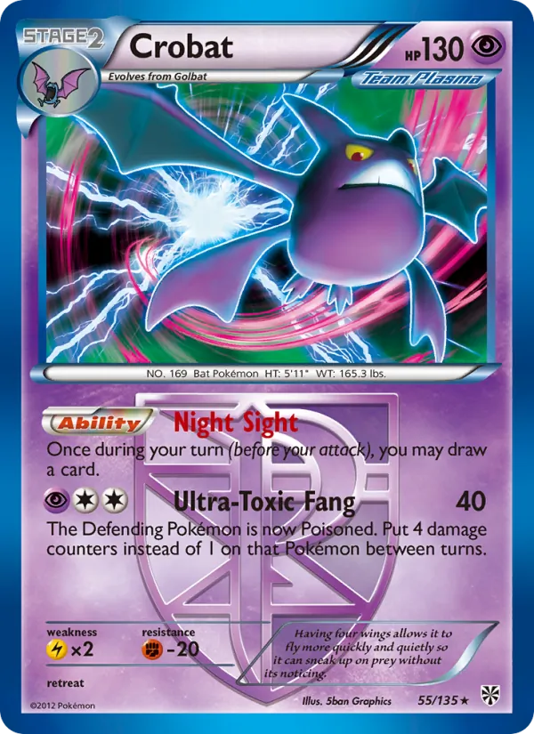 Crobat #55 – Plasma Storm card