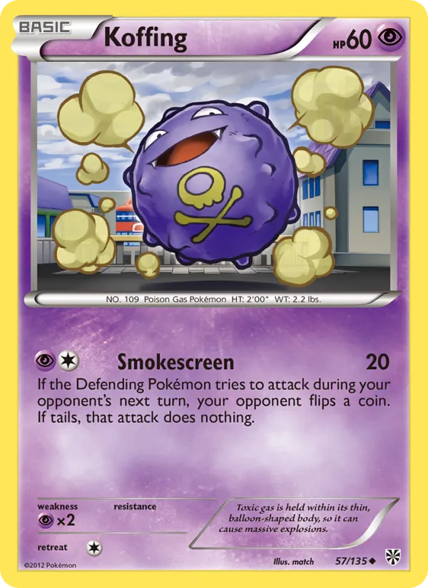 Koffing #57 – Plasma Storm card