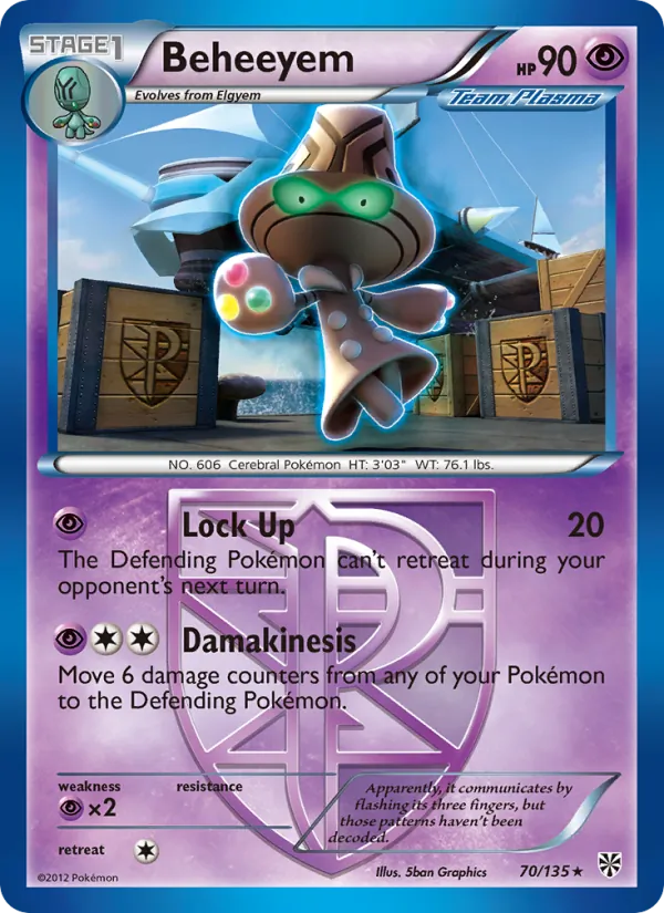 Beheeyem #70 – Plasma Storm card