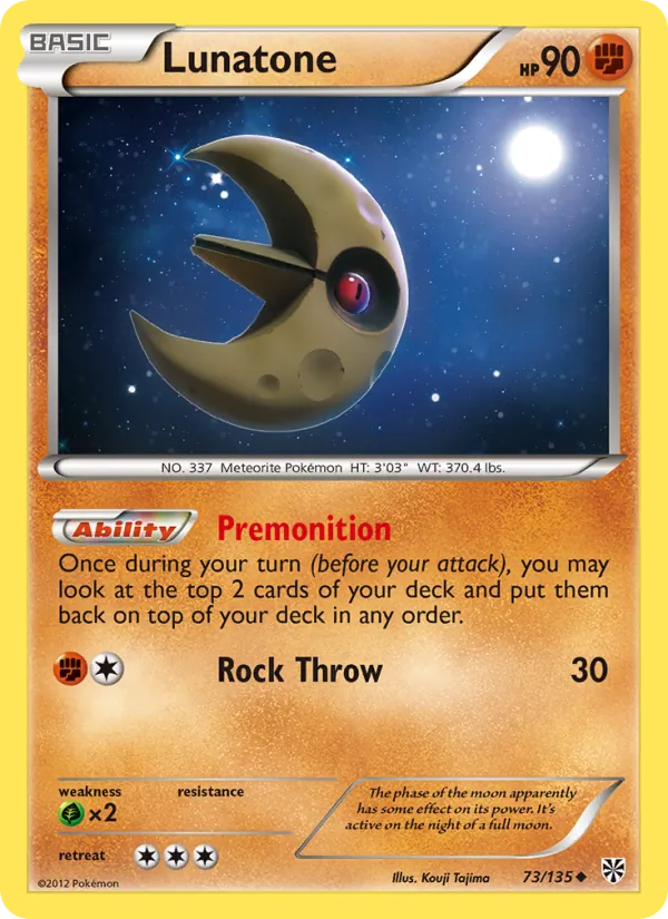 Lunatone #73 – Plasma Storm card