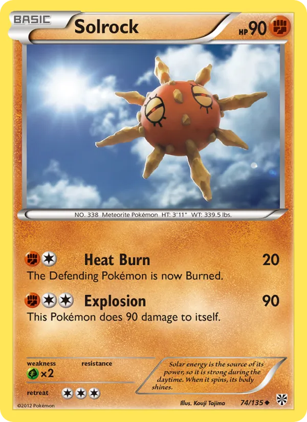 Solrock #74 – Plasma Storm card