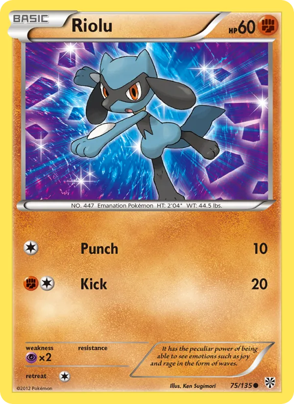 Riolu #75 – Plasma Storm card