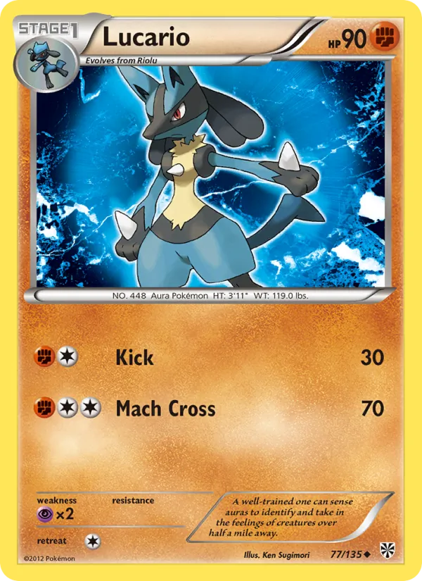 Lucario #77 – Plasma Storm card