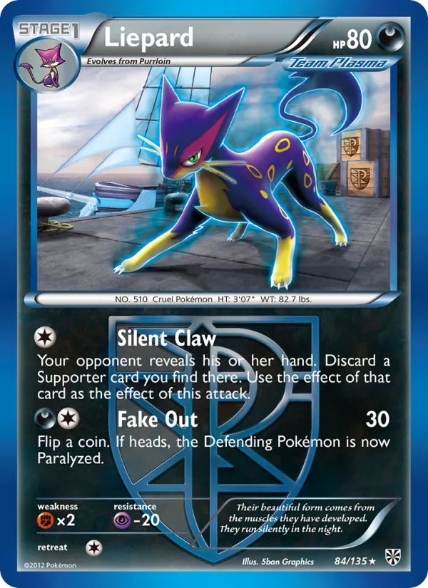 Liepard #84 – Plasma Storm card