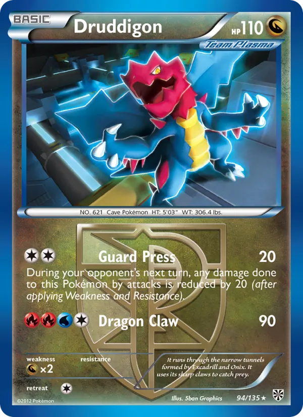 Druddigon #94 – Plasma Storm card