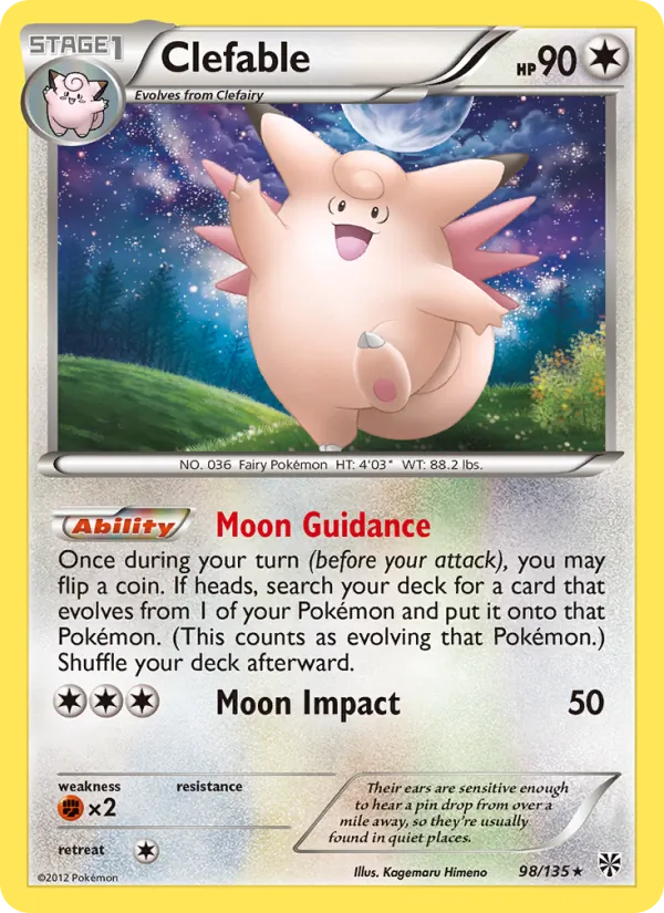 Clefable #98 – Plasma Storm card