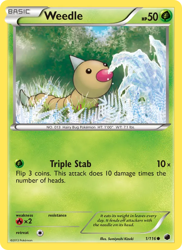 Weedle #1 – Plasma Freeze card