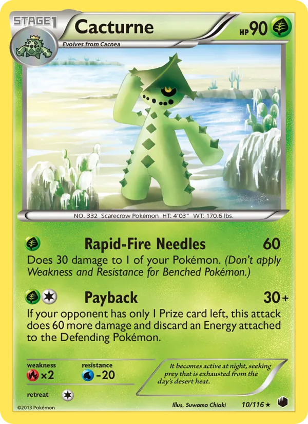 Cacturne #10 – Plasma Freeze card