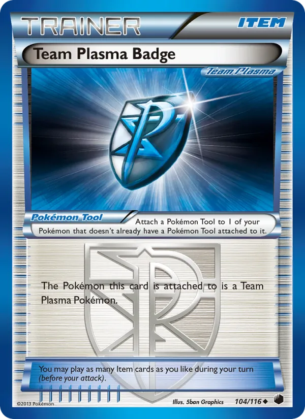 Team Plasma Badge #104 – Plasma Freeze card