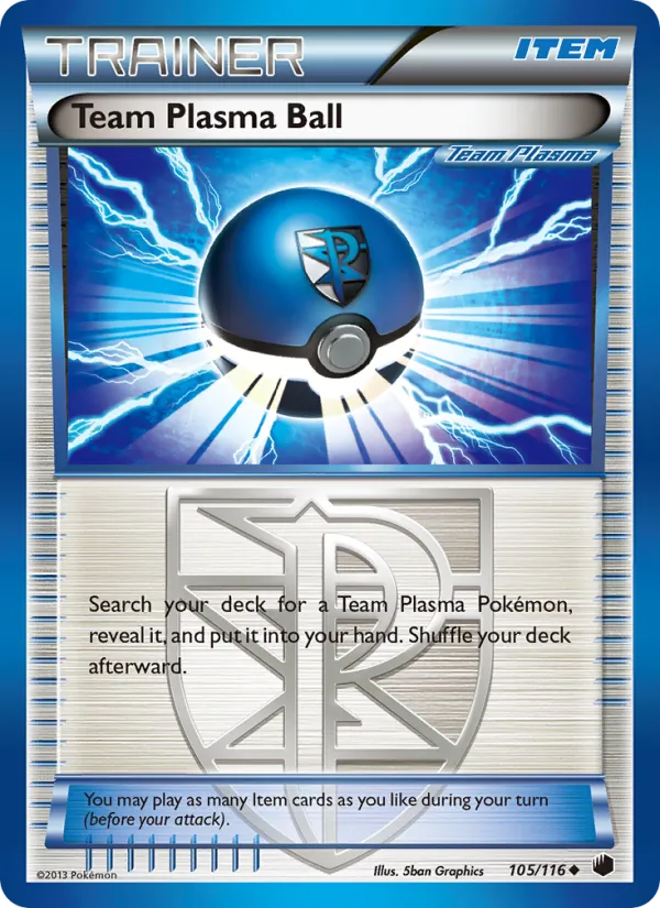 Team Plasma Ball #105 – Plasma Freeze card