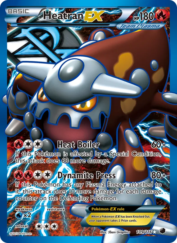 Heatran-EX #109 – Plasma Freeze card
