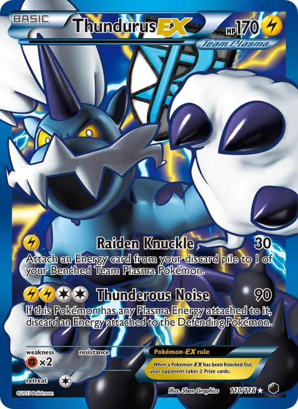 Thundurus-EX #110 – Plasma Freeze card