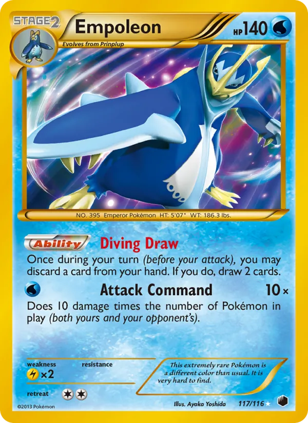 Empoleon #117 – Plasma Freeze card