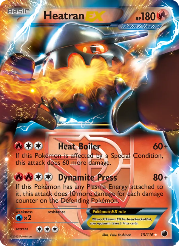 Heatran-EX #13 – Plasma Freeze card