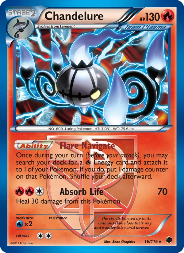 Chandelure #16 – Plasma Freeze card