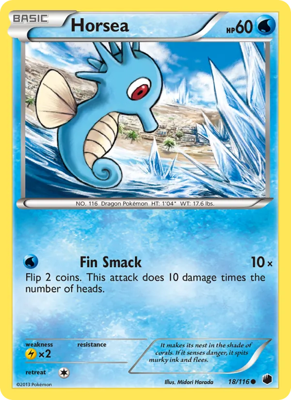 Horsea #18 – Plasma Freeze card