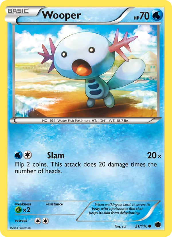 Wooper #21 – Plasma Freeze card