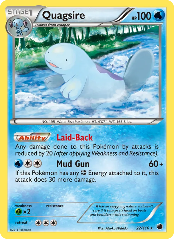 Quagsire #22 – Plasma Freeze card