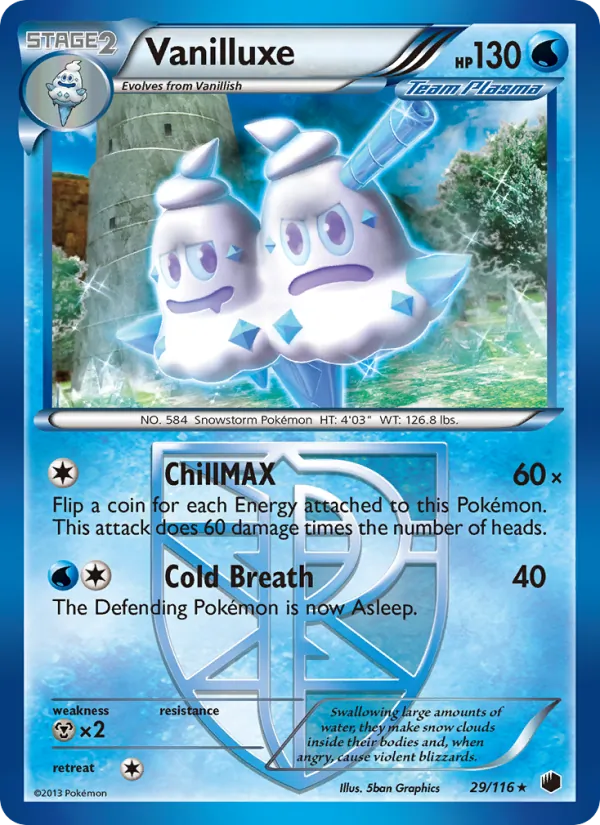 Vanilluxe #29 – Plasma Freeze card