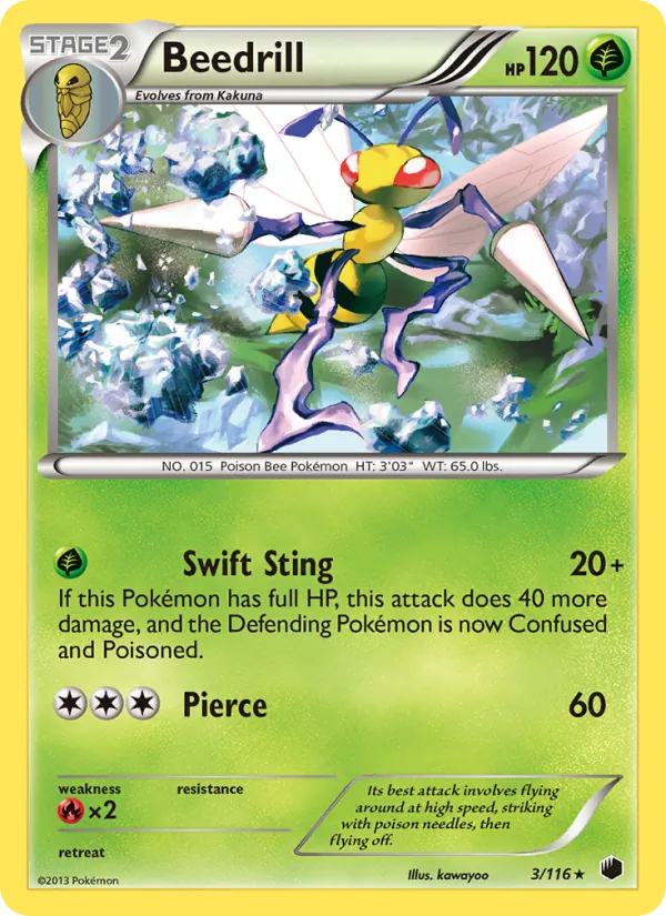 Beedrill #3 – Plasma Freeze card