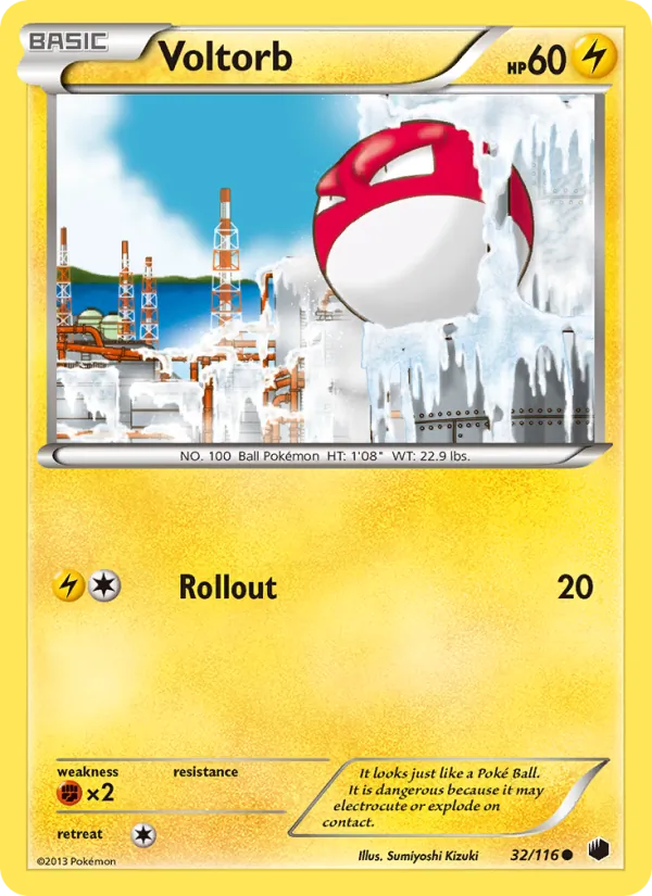 Voltorb #32 – Plasma Freeze card