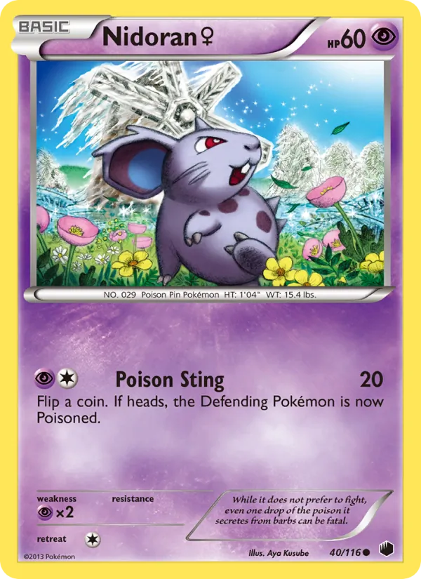 Nidoran♀ #40 – Plasma Freeze card