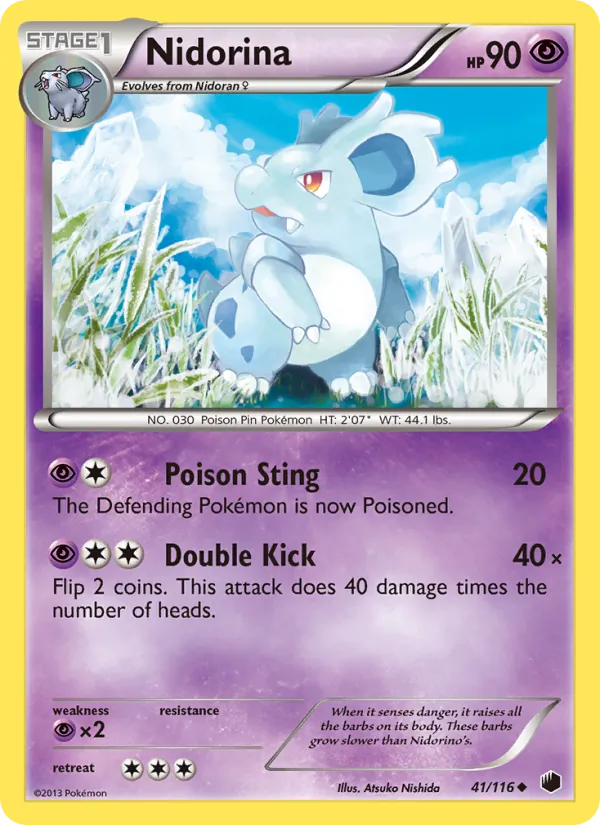 Nidorina #41 – Plasma Freeze card