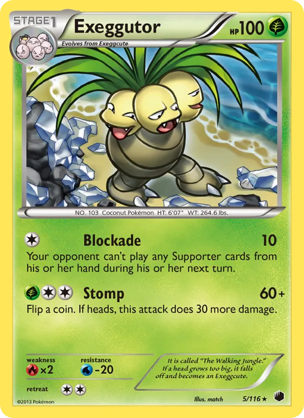 Exeggutor #5 – Plasma Freeze card