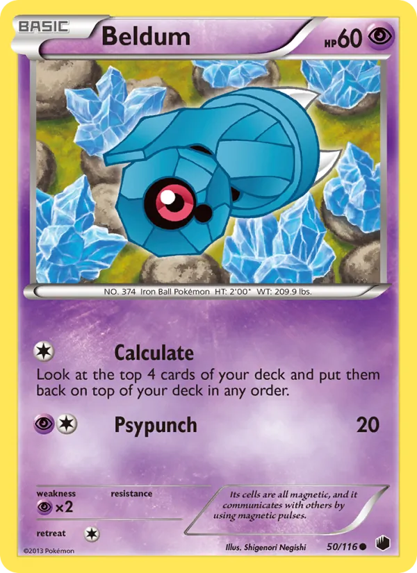 Beldum #50 – Plasma Freeze card