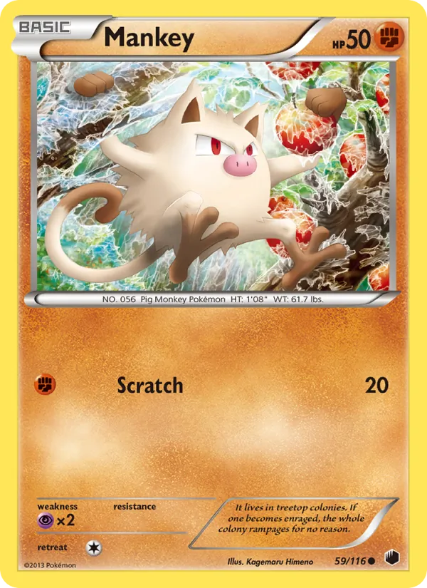 Mankey #59 – Plasma Freeze card