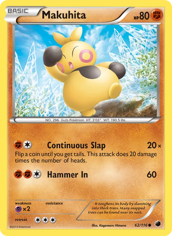 Makuhita #62 – Plasma Freeze card