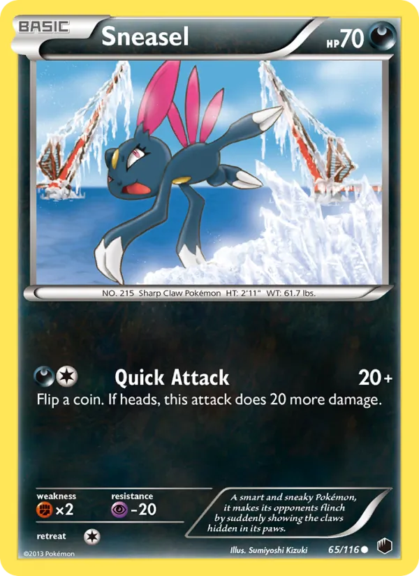 Sneasel #65 – Plasma Freeze card