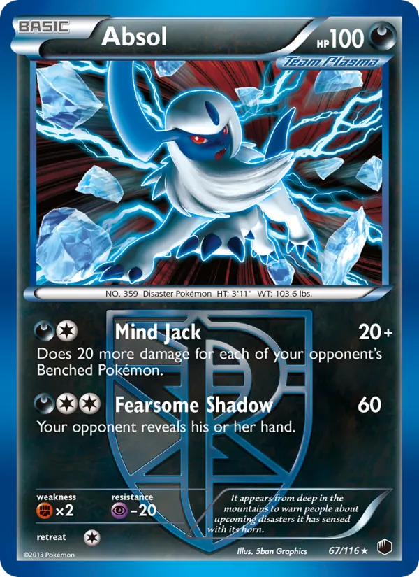 Absol #67 – Plasma Freeze card