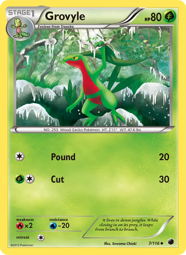 Grovyle #7 – Plasma Freeze card