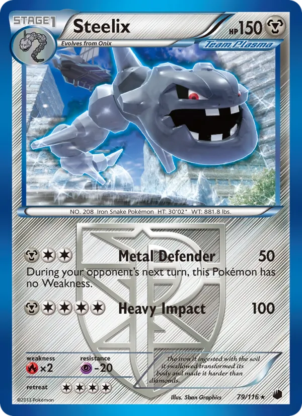 Steelix #79 – Plasma Freeze card