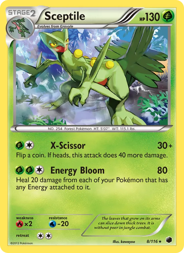 Sceptile #8 – Plasma Freeze card