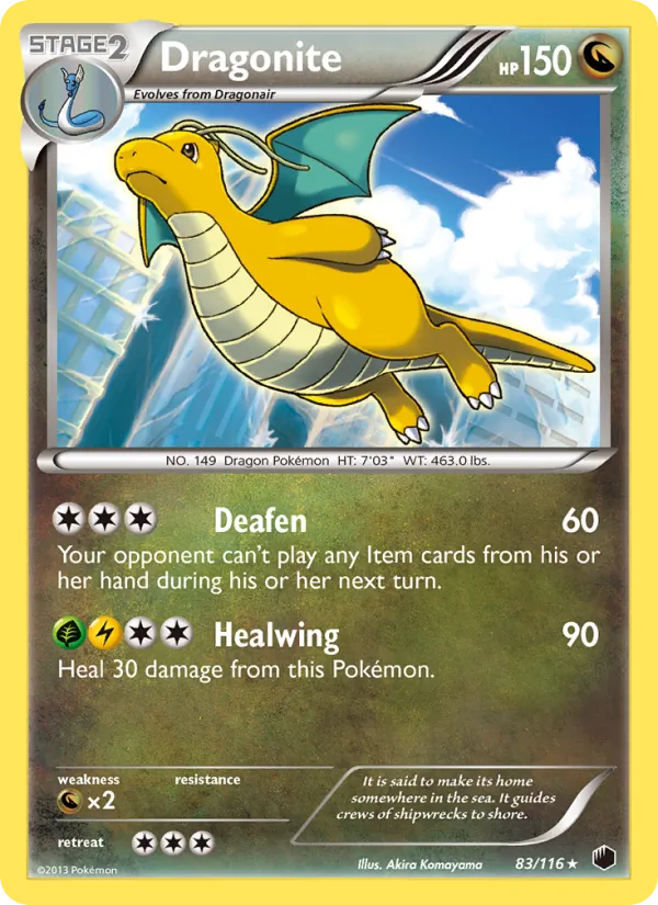 Dragonite #83 – Plasma Freeze card
