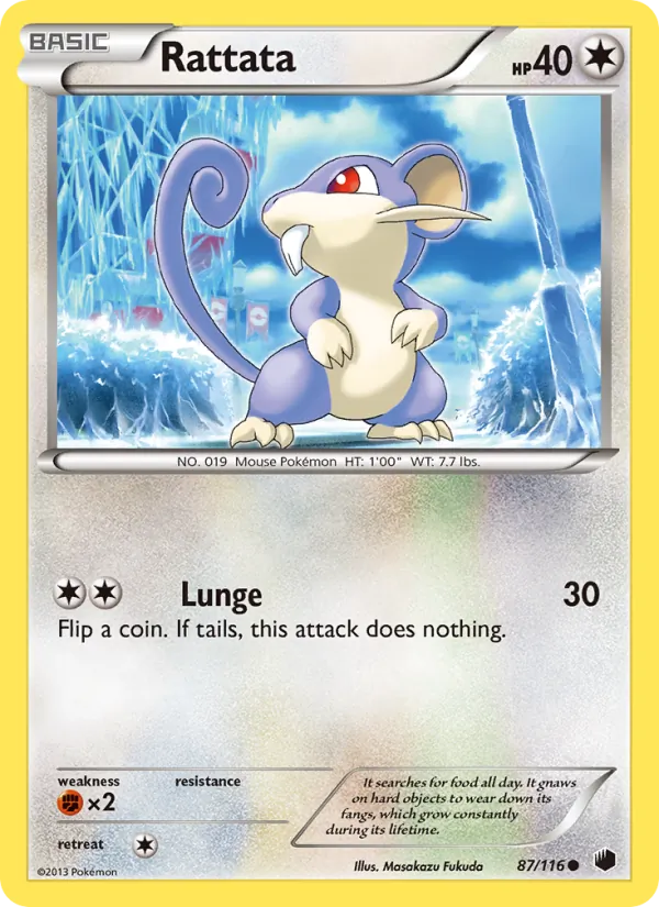 Rattata #87 – Plasma Freeze card