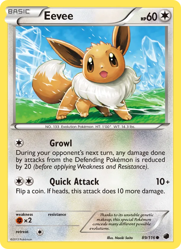 Eevee #89 – Plasma Freeze card