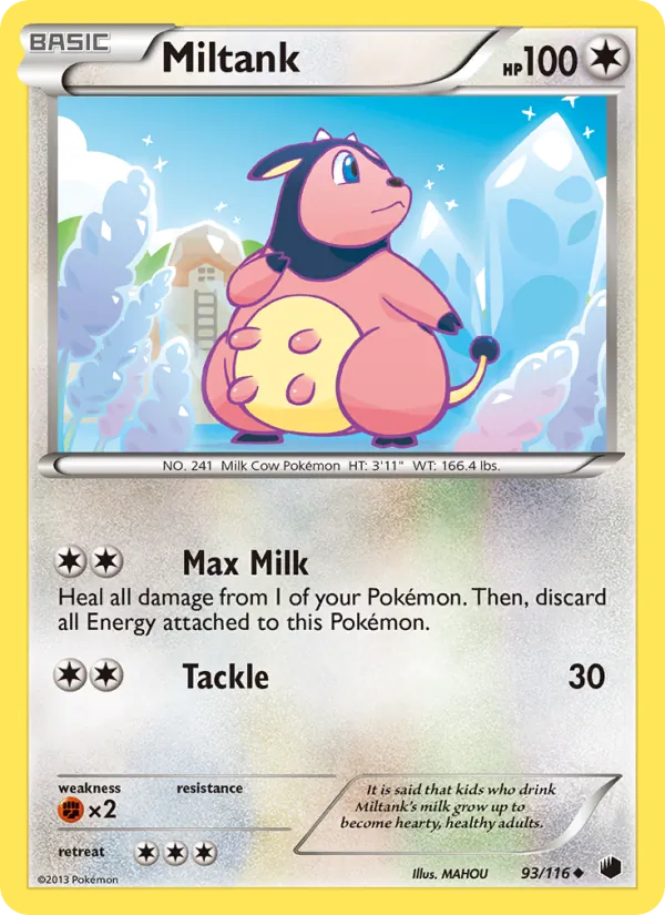 Miltank #93 – Plasma Freeze card
