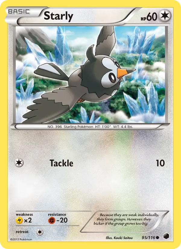 Starly #95 – Plasma Freeze card