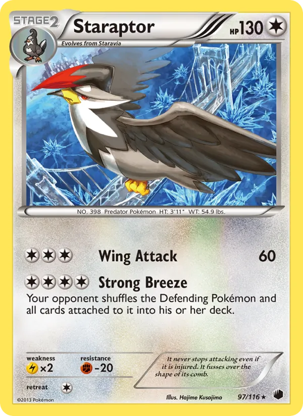 Staraptor #97 – Plasma Freeze card
