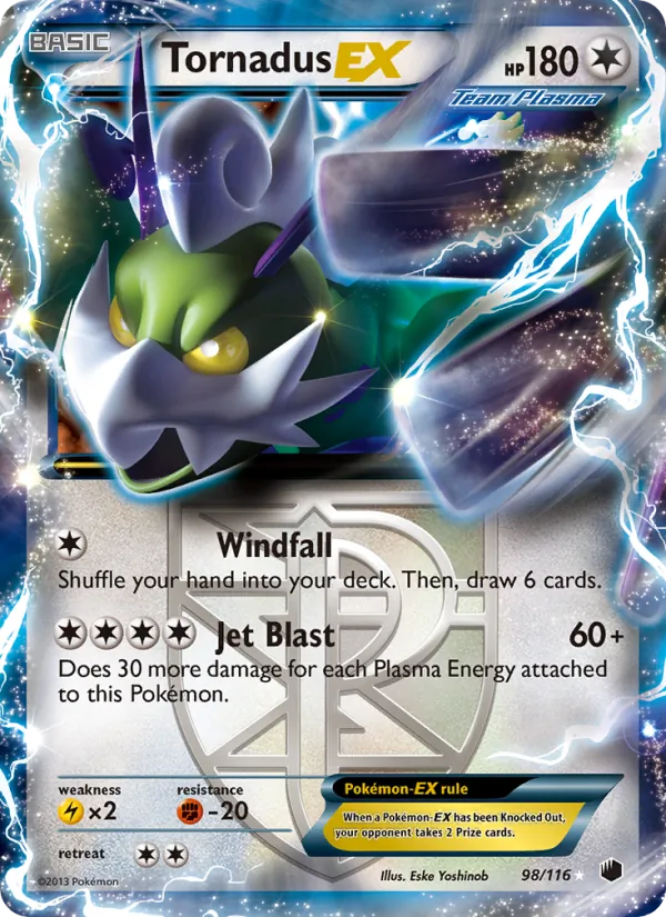 Tornadus-EX #98 – Plasma Freeze card
