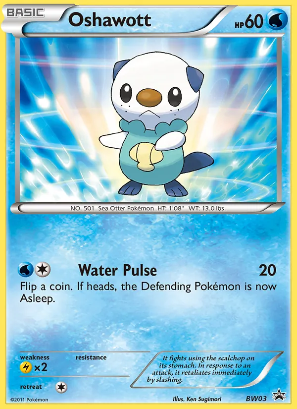 Oshawott #BW03 – BW Black Star Promos card