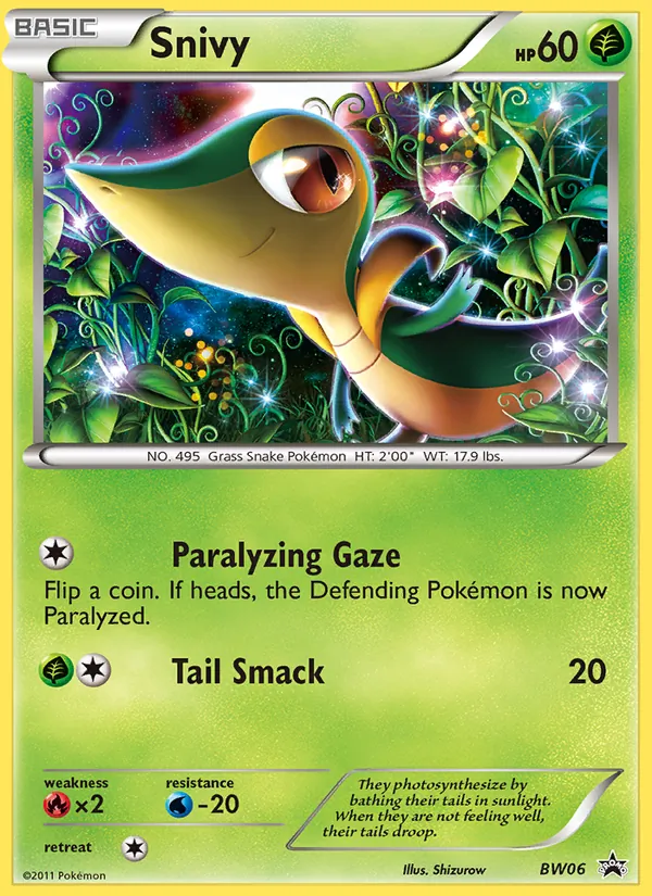 Snivy #BW06 – BW Black Star Promos card