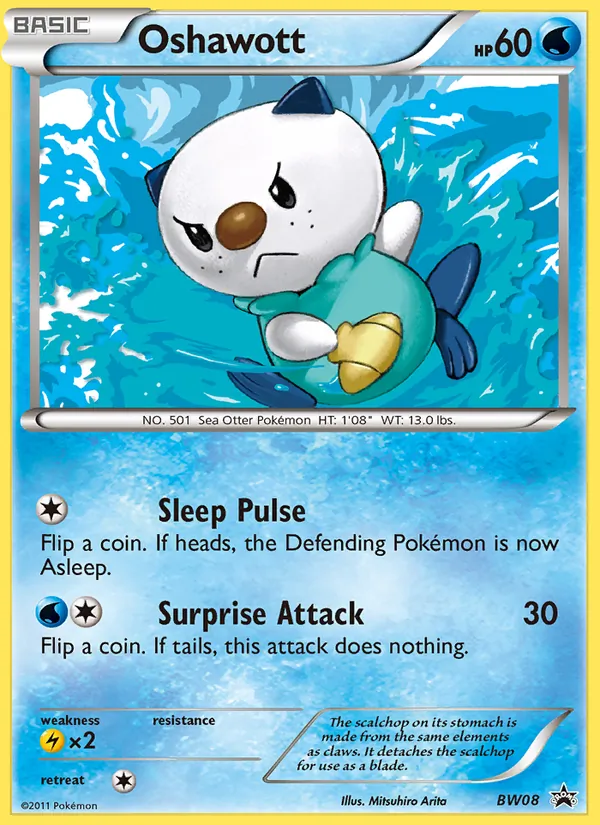Oshawott #BW08 – BW Black Star Promos card