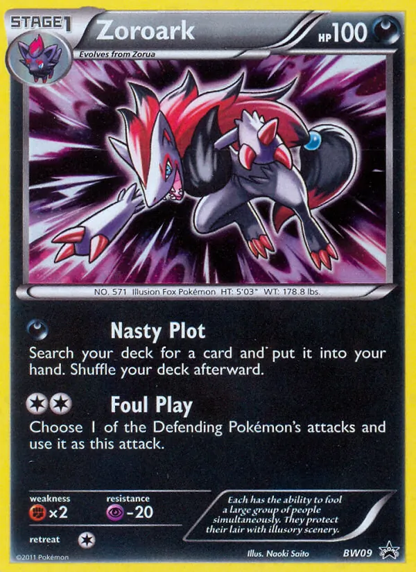Zoroark #BW09 – BW Black Star Promos card