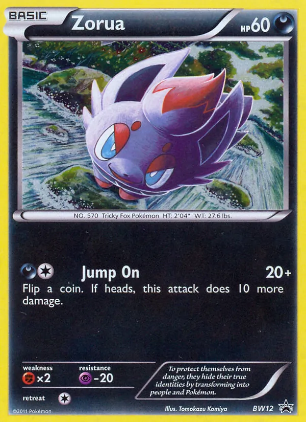 Zorua #BW12 – BW Black Star Promos card