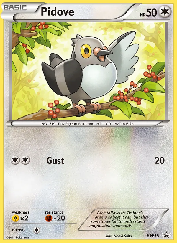 Pidove #BW15 – BW Black Star Promos card