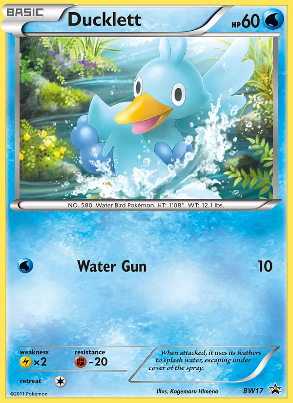 Ducklett #BW17 – BW Black Star Promos card